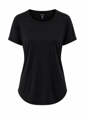 Old Navy Luxe Black Tee | Women’s Medium | Soft Basic Short Sleeve Top
